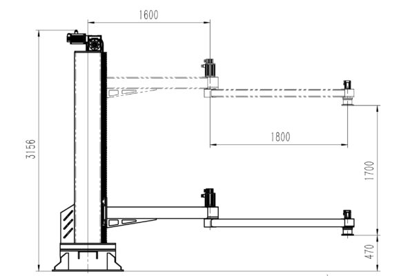 Robot gắp gỗ KW1080M-3000. 