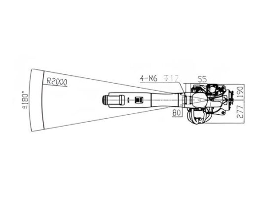 Robot công nghiệp KW1020B-2000 Tải trọng 20kg, 2000mm